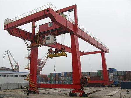 50 ton MobilePortal dupla viga recipiente Gantry Crane preço