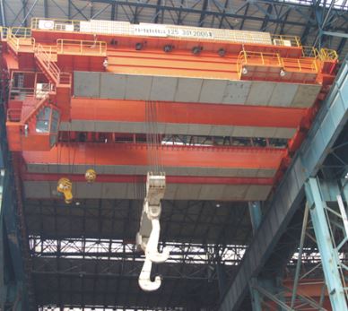 QD usina siderúrgica 500 toneladas ponte rolante